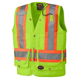 VESTE D’ARPENTEUR HAUTE VISIBILITÉ