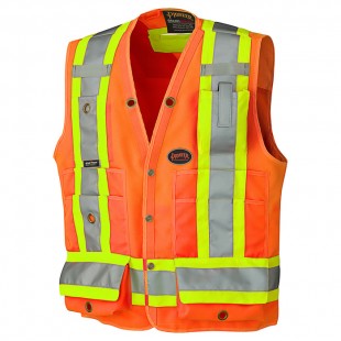 VESTE D’ARPENTEUR HAUTE VISIBILITÉ