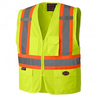 VESTE DE SIGNALISATION AVEC FERMETURE À...