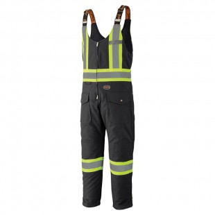 PANTALON DE SÉCURITÉ À BRETELLES MATELASSÉ EN...