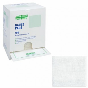 TAMPONDE GAZE  10.2 X 10.2 CM - 4'' x 4'' STÉRILE...