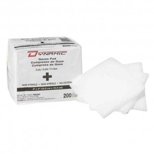 GAZE, 4” x 4” NON-STÉRILE - 8 PLIS - PAQUET...