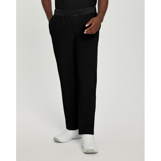 PANTALON FIT, HOMME, POCHES CARGO, NOIR