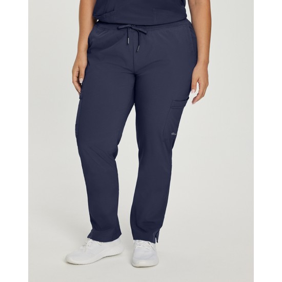 PANTALON CARGO, FIT, FEMME, MARINE