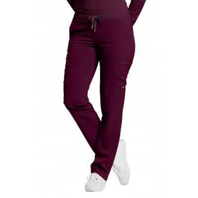 PANTALON CARGO, FIT, FEMME, BOURGOGNE