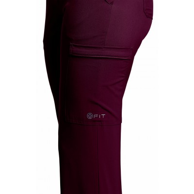 PANTALON CARGO, FIT, FEMME, BOURGOGNE