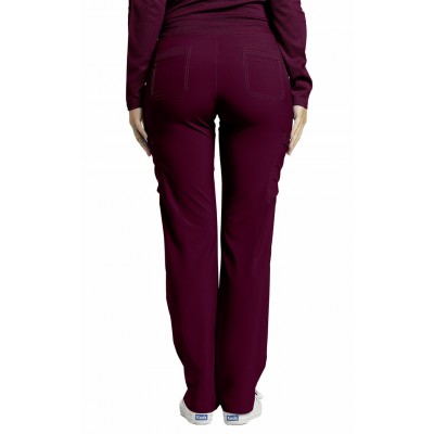 PANTALON CARGO, FIT, FEMME, BOURGOGNE