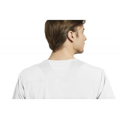 HAUT, COL EN V, HOMME, BLANC