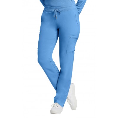 PANTALON CARGO FIT, PETITE, BLEU PALACE