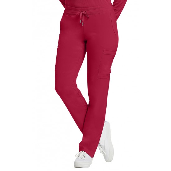 PANTALON CARGO FIT, PETITE, ROUGE SCARLETTE