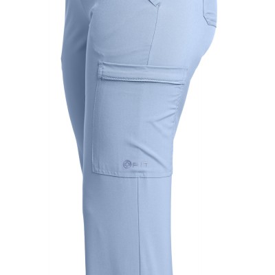 PANTALON CARGO FIT, PETITE, BLEU PALE