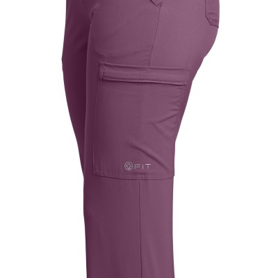 PANTALON CARGO FIT, PETITE, COULIS FRAMBROISE