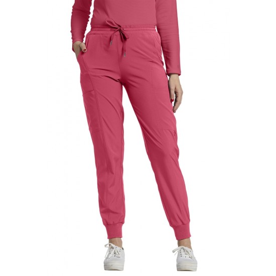 PANTALON JOGGER, TAILLE ELASTIQUE ET POCHES CARGO PETITE, FLAMAND