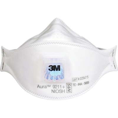 RESPIRATEUR, VALVE, PARTICULES, 3M, 9211+, N95,...