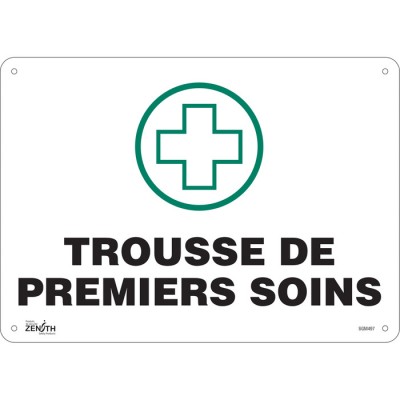 ENSEIGNE, TROUSSE PREMIERS SOINS, 10''X14'',...