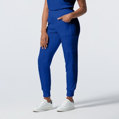 PANTALON, JOGGER, 7 POCHES, BLEU GALAXIE