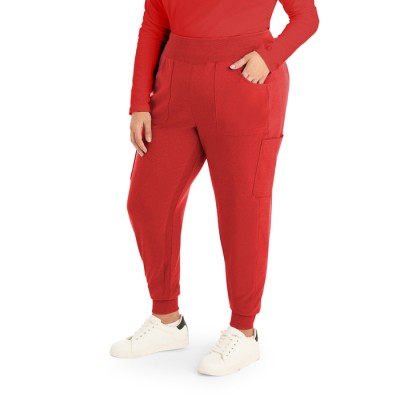 PANTALON, JOGGER, 7 POCHES, ROUGE