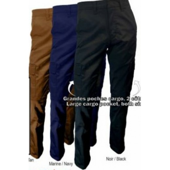 PANTALON CARGO, GOLIATH EXTENSIBLE, HOMME NOIR 