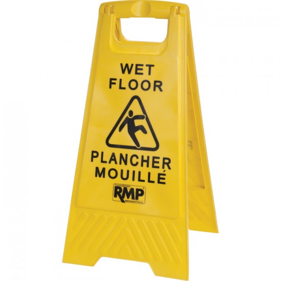 PANNEAU ''PLANCHER MOUILLÉ'' PLASTIQUE JAUNE,...