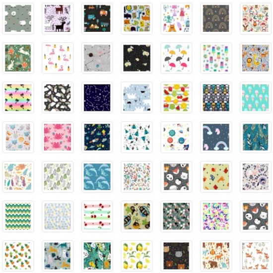 PUL au mètre ou en diaper cut - motifs