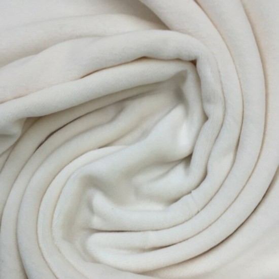 Velours de coton biologique crème