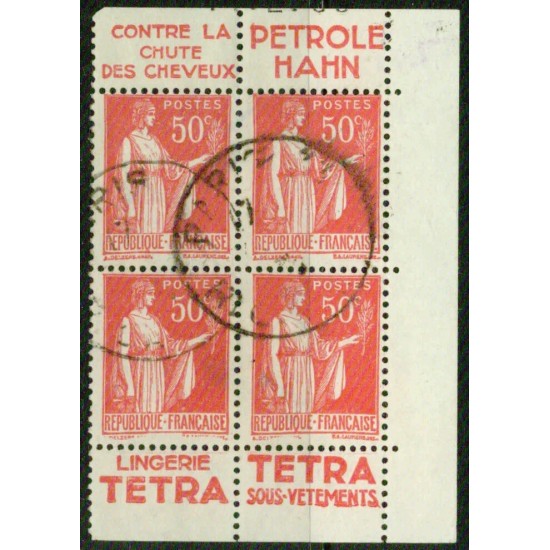 FRANCE  YT 283c-44 FEUIILET PARTIEL  TB °