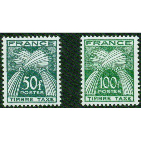 FRANCE YT 88-89 taxe  TB **