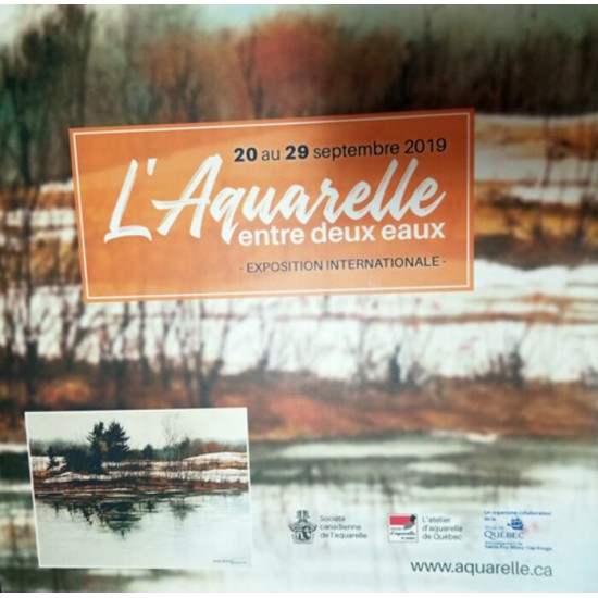 Livre d'exposition L'Aquarelle entre deux eaux 2019