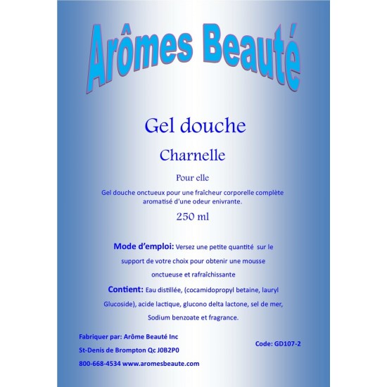 Gel douche Charnelle 
