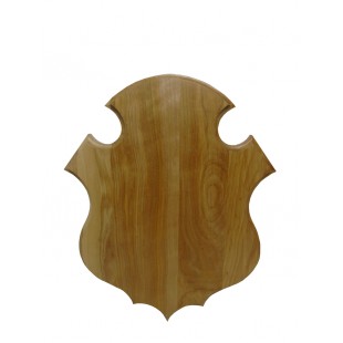 Plaque de panache vernis pour chevreuil