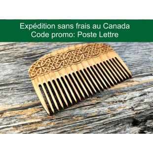 Peigne à barbe en bois Hárbardr