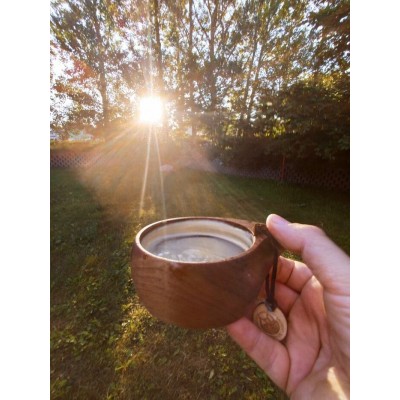 Tasse kuksa Liv 150ml en bois de plaine Ambrosia pour Espresso, Dopio, Cortado, Lungo et Americano