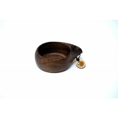 Tasse kuksa Liv 150ml en bois de noyer noir pour Espresso, Dopio, Cortado, Lungo et Americano