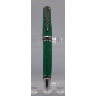 Ultra Cigar stylo frêne teint vert fini chrome...