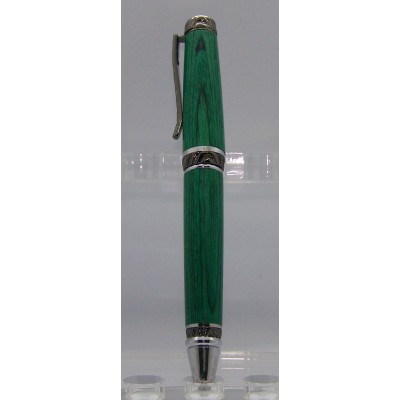 Ultra Cigar stylo frêne teint vert fini chrome noir