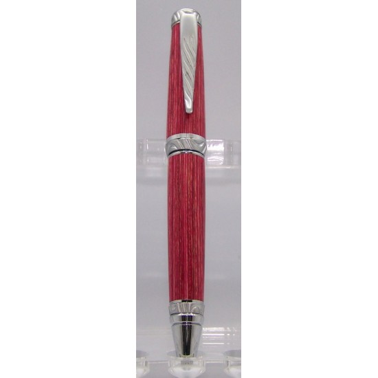Ultra Cigar stylo frêne teint rouge fini chrome...