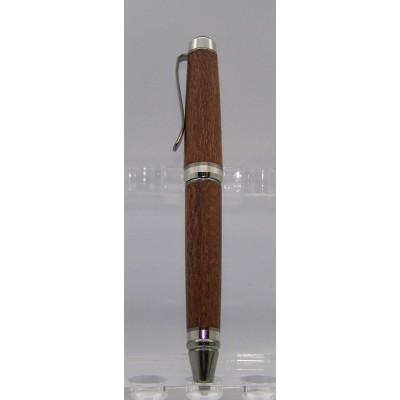 Cigar stylo lacewood fini chrome titane