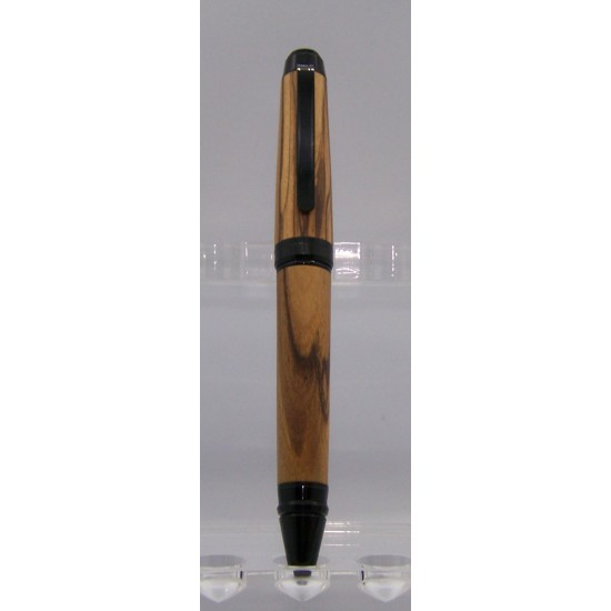 Cigar stylo olivier de Bethléem fini chrome noir