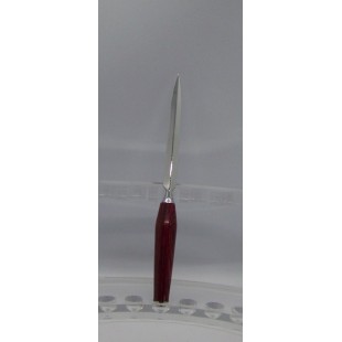 Coupe papier frêne teint rouge 