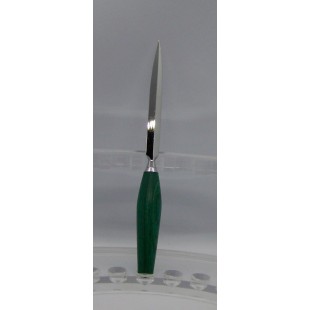 Coupe papier frêne teint vert