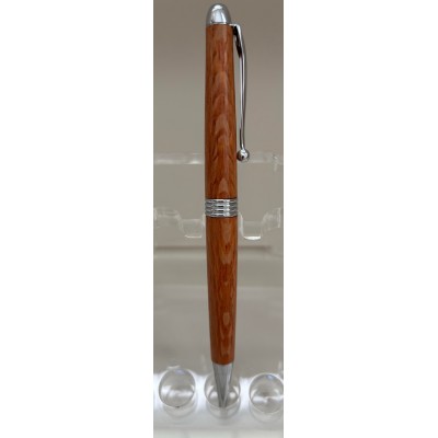 Élancé stylo chrome en lacewood