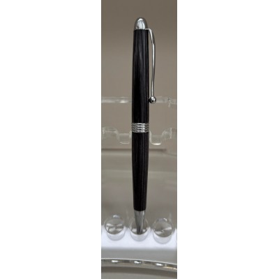 Élancé stylo chrome frêne teint gris