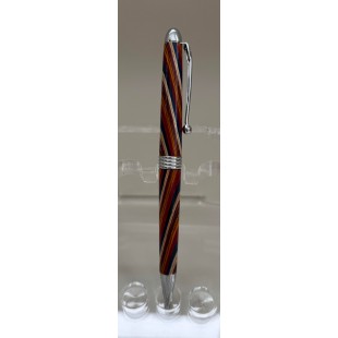 Élancé stylo chrome laminé beige