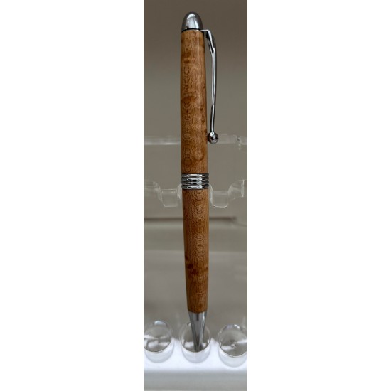 Élancé stylo chrome érable piqué