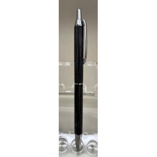 Stylo clicker chrome frêne teint gris