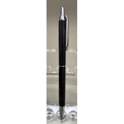 Stylo clicker chrome frêne teint gris