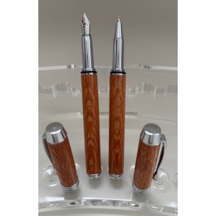 Manager plume et stylo en lacewood