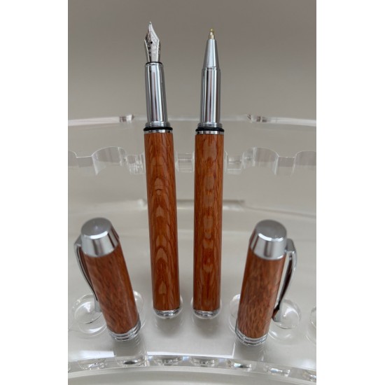 Manager plume et stylo en lacewood