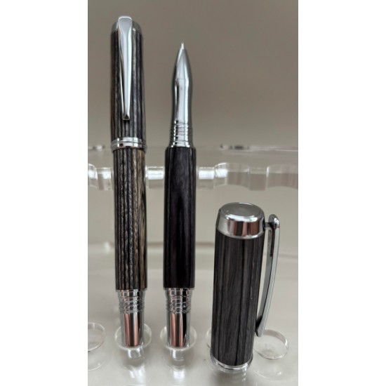 Wilfred stylo en frêne teint gris