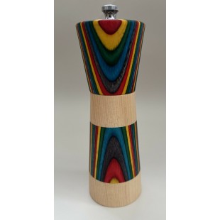 Poivrière base érable - tête colorée